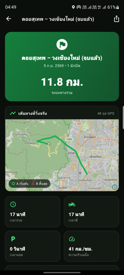 สรุปทริปพร้อมเส้นทางบนแผนที่